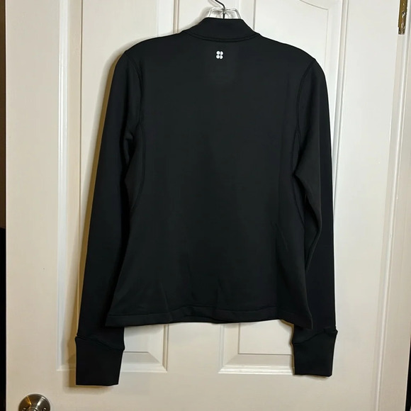NWT women’s SWEATY BETTY THERMA RUNNING HALF ZIP in black size small - Picture 8 of 9